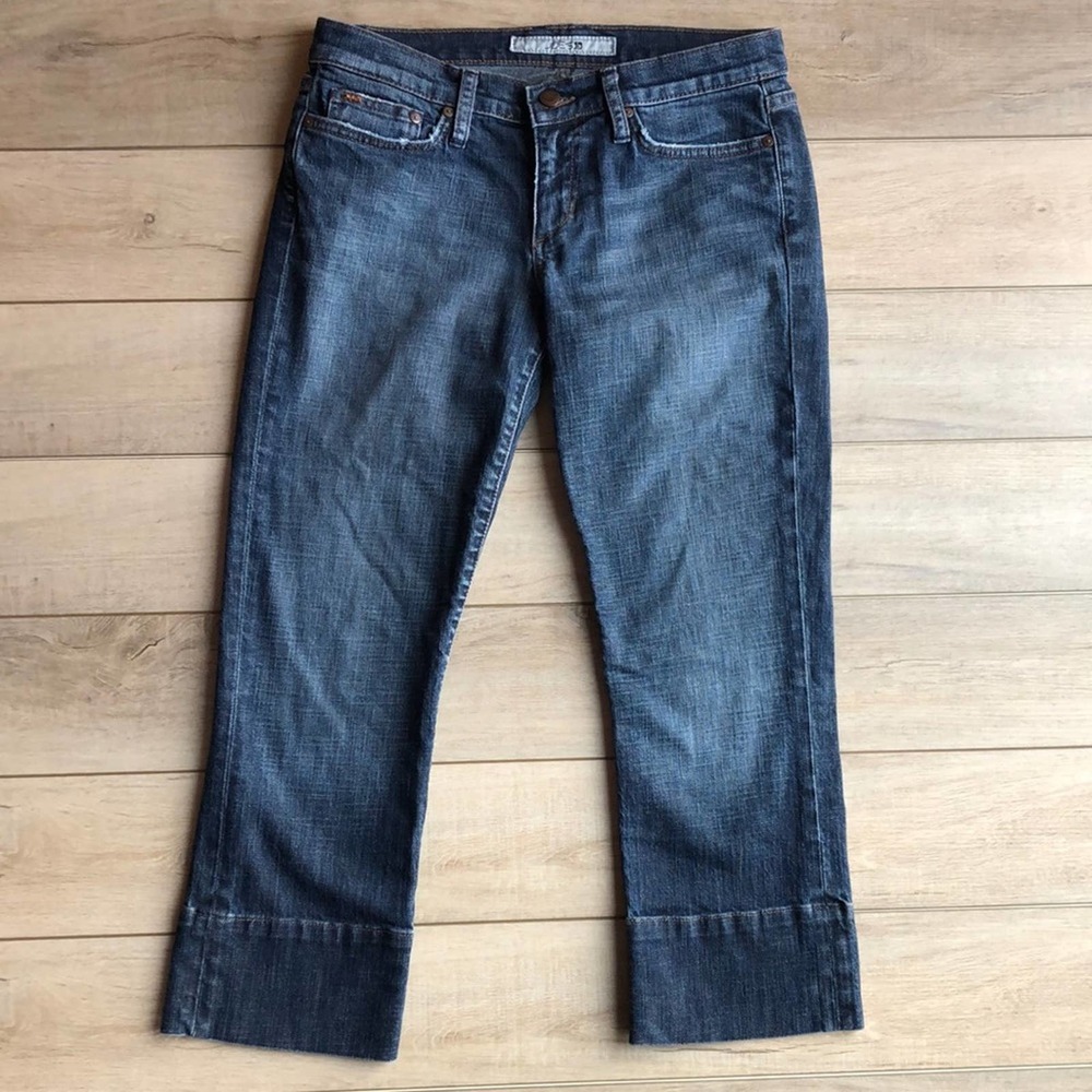 Joe's Jeans The Socialite Kicker Gigi Dark Wash Denim Crop Jeans Size 29